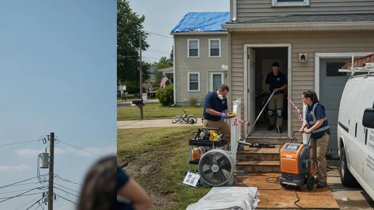 Water Damage Repair in State Line, IN near me